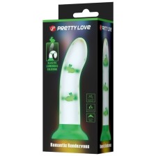 PRETTY LOVE - MAGICAL NIGHTFALL DILDO WITHOUT VIBRATION LUMINOUS GREEN