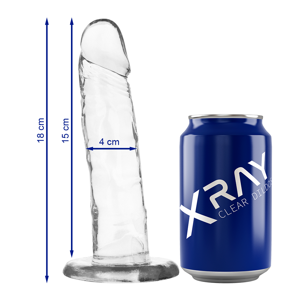 X RAY - CAZZO TRASPARENTE 18 CM -O- 4 CM