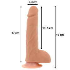 OHMAMA - REALISTISCHER DILDO AUF UND AB, HEIZFUNKTION UND FERNBEDIENUNG