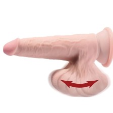 KING COCK - PLUS 3D DILDO SFERE OSCILLANTI 24.5 CM PELLE CHIARA