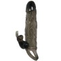 BAILE - CAPA PARA PÉNIS BRAVE MAN COM COELHO PRETO 16.5 CM
