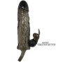 BAILE - BRAVE MAN PENIS COVER WITH RABBIT BLACK 16.5 CM