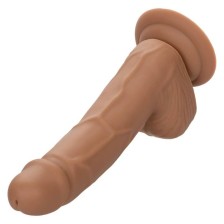 CALEXOTICS - PREGOS DE SILICONE 15.24 CM CASTANHO