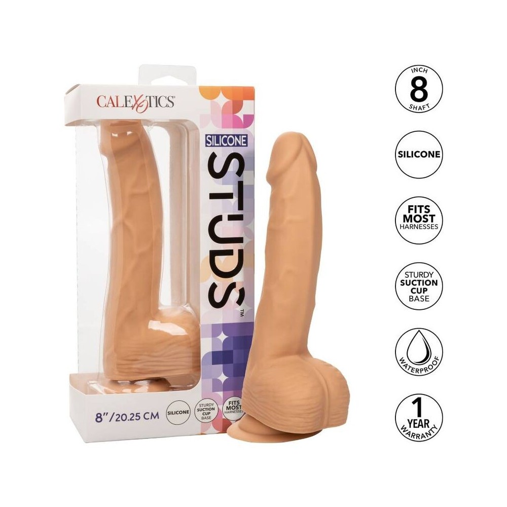 CALEXOTICS - BORCHIE IN SILICONE 20.32 CM PELLE