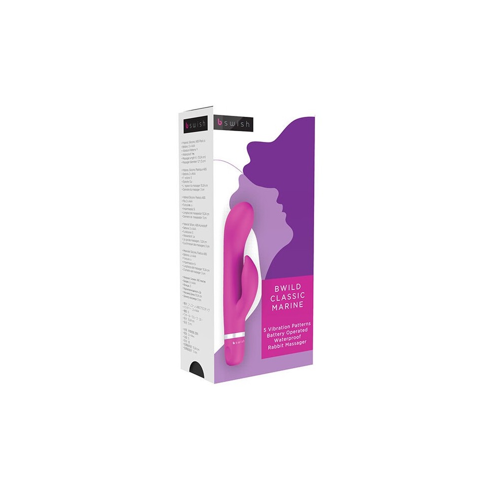 B SWISH - BWILD CLASSIC MARINE COELHO VIBRADOR CERISE