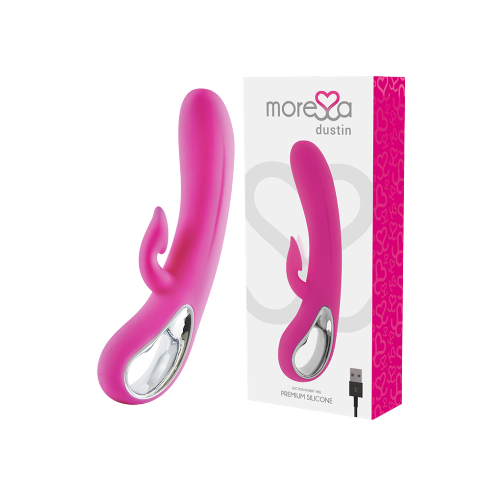 MORESSA - DUSTIN ASPIRATION CLITORIDIENNE ET VIBRATIONS PUISSANTES SILICONE PREMIUM RECHARGEABLE