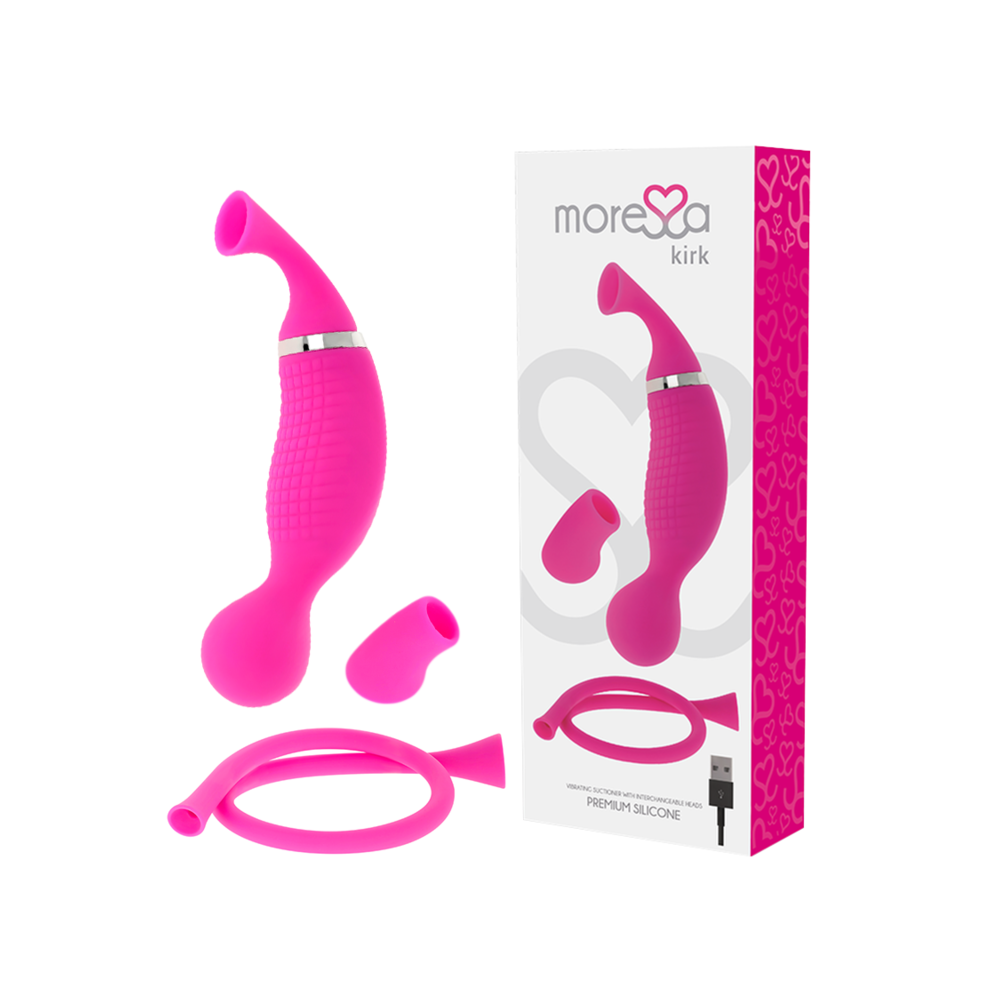 MORESSA - KIRK DUO ASPIRATION + MASSEUR MULTI-PERFORMANCES SILICONE PREMIUM RECHARGEABLE