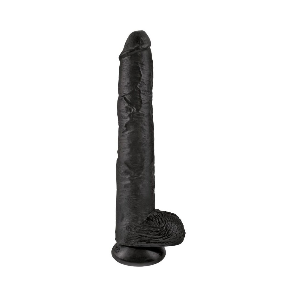 KING COCK - REALISTIC PENIS WITH BALLS 30.5 CM BLACK