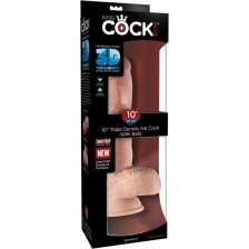 KING COCK - REALISTISCHER PENIS MIT EIER 19.4 CM LEICHT