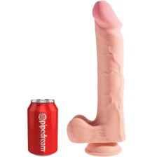 KING COCK - PENE REALISTICO CON SFERE 3D 24.8 CM LUCE