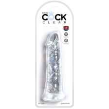 KING COCK - PENE REALISTICO CHIARO 19.7 CM TRASPARENTE