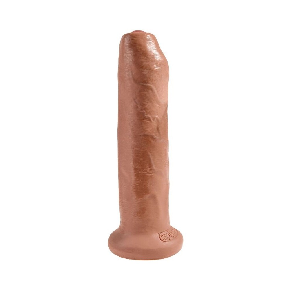 KING COCK - UNCUT REALISTIC PENIS 17.8 CM CARAMEL