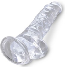 KING COCK - CLEAR PENE REALISTICO CON SFERE 16.5 CM TRASPARENTE