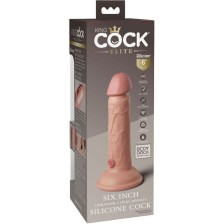 KING COCK - ELITE REALISTISCHER DILDO MIT VIBRATION UND SILIKON 15.2 CM