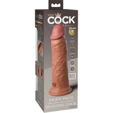 KING COCK - ELITE DILDO REALISTICO VIBRANTE E SILICONE 20.3 CM CARAMEL