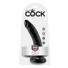 KING COCK - 7 DILDO SCHWARZ 17.8 CM