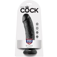 KING COCK - 8 DILDO BLACK 20.3 CM