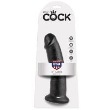 KING COCK - 9 DILDO SCHWARZ 22.9 CM