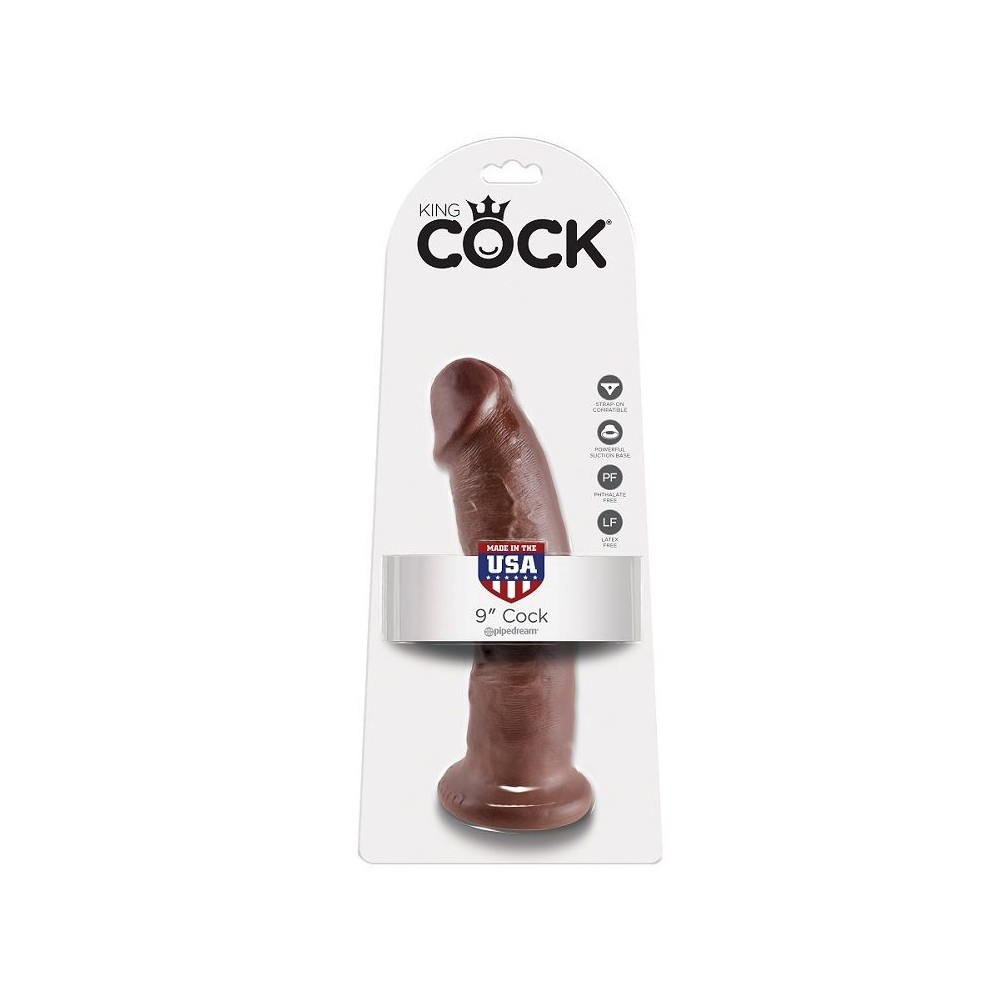 KING COCK - 9 DILDO BROWN 22.9 CM