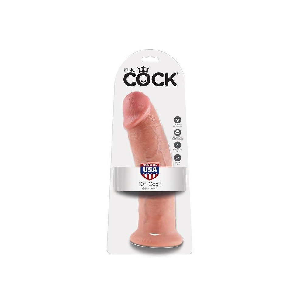 KING COCK - 10 CARNE DE DILDO 25.4 CM