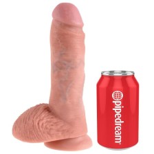 KING COCK - 8 DILDO FLESH CON SFERE 20.3 CM