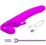 PRETTY LOVE - ZANINI STRAPLESS STRAP-ON 10 VIBRAÇÕES ROXO
