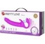 PRETTY LOVE - ZANINI STRAPLESS STRAP-ON 10 VIBRATIONS VIOLET