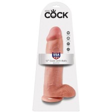 KING COCK - 12 DILDO FLESH CON SFERE 30.48 CM