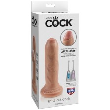 KING COCK - DILDO REALÍSTICO CARNE SEM CORTES 15 CM