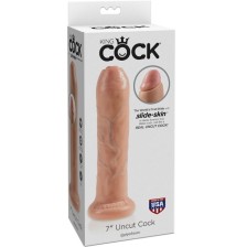 KING COCK - REALISTISCHER DILDO UNGESCHNITTENES FLEISCH 21 CM