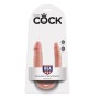 KING COCK - DILDO DE DUPLA PENETRAO 12.7 CM NATURAL