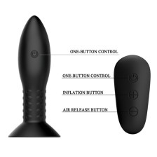 MR PLAY - PLUG WITH BLACK ROTATING BALLS REMOTE CONTROL