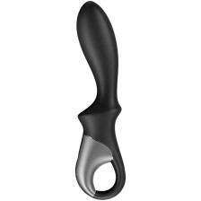 SATISFYER - APLICATIVO VIBRADOR ANAL HEAT CLIMAX PRETO