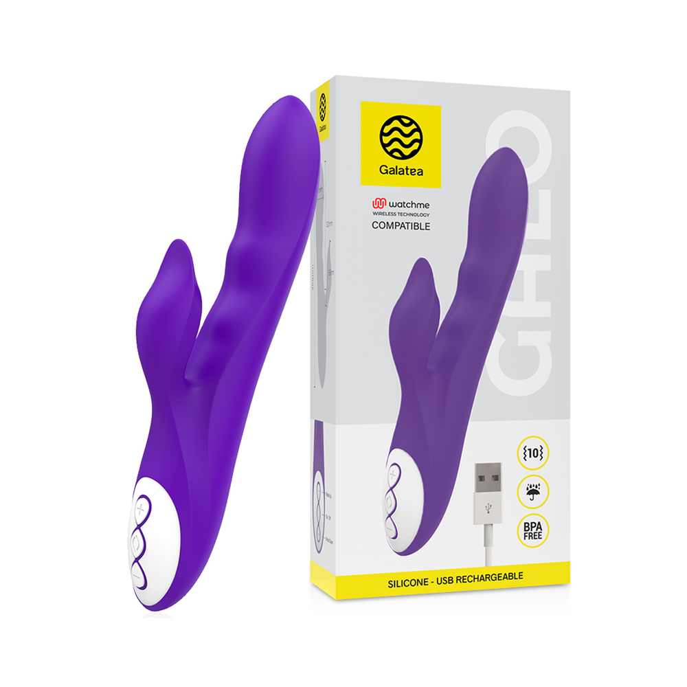 GALATEA - GALO VIBROMASSEUR VIOLET + TÉLÉCOMMANDE WATCHME