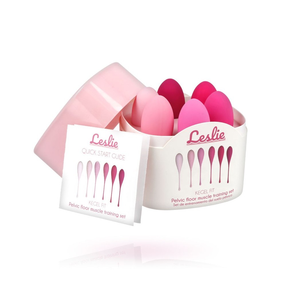 LESLIE - SET PER ALLENAMENTO MUSCOLI PELVICI KEGEL FIT 6 PEZZI