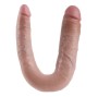 KING COCK - GODE DOUBLE PÉNÉTRATION 17.8 CM NATUREL