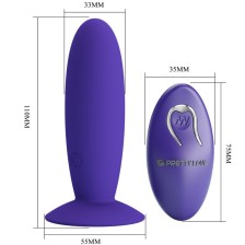 PRETTY LOVE - VIBRATEUR ANAL YOUTH PLUG TÉLÉCOMMANDE VIOLET