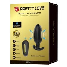 PRETTY LOVE - VIBRATORE ANALE RICARICABILE KELLY PLUG NERO