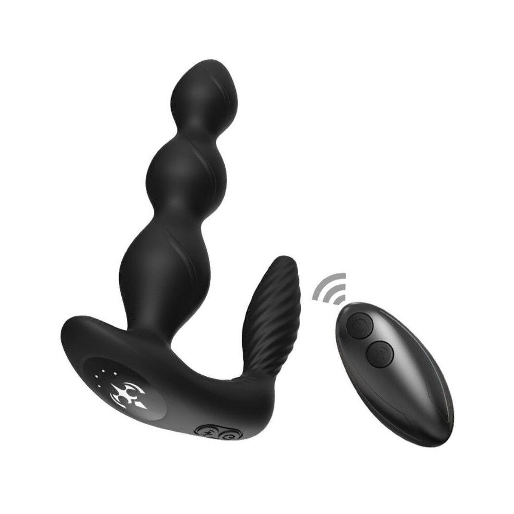 ARMONY - MANFUN VIBRATEUR & STIMULATEUR ANAL PLUG TÉLÉCOMMANDE NOIR