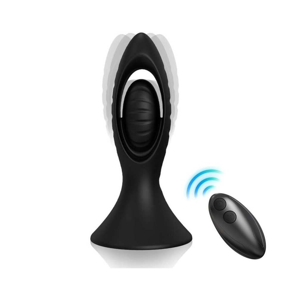 ARMONY - VIBRATEUR & PLUG ANAL SILICONE NOIR