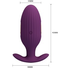 PRETTY LOVE - JEFFERSON APP CONTROLLED ANAL PLUG PURPLE