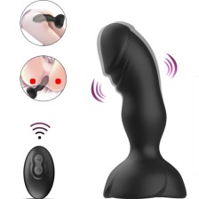 ARMONY - EXTREME A BLOOM ROSE VIBRATOR & ANAL PLUG REMOTE CONTROL BLACK