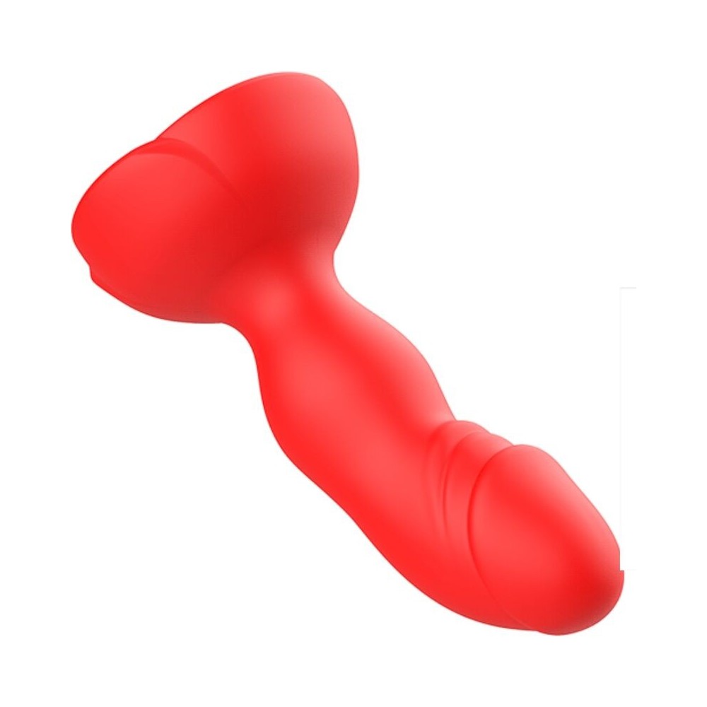 ARMONY - EXTREME A BLOOM ROSE VIBRATOR & ANAL PLUG REMOTE CONTROL RED