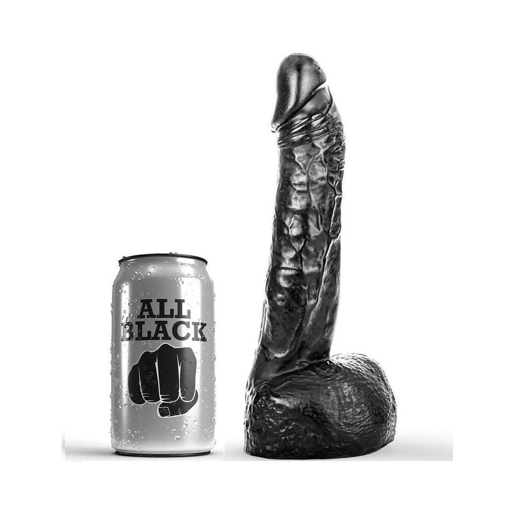 ALL BLACK - DILDO CON PUGNO 20 CM