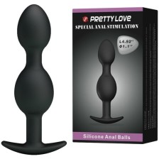 PRETTY LOVE - BALLES ANAL EN SILICONE 12.5 CM NOIRES