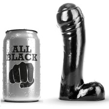 ALL BLACK - DILDO PRETO 15 CM