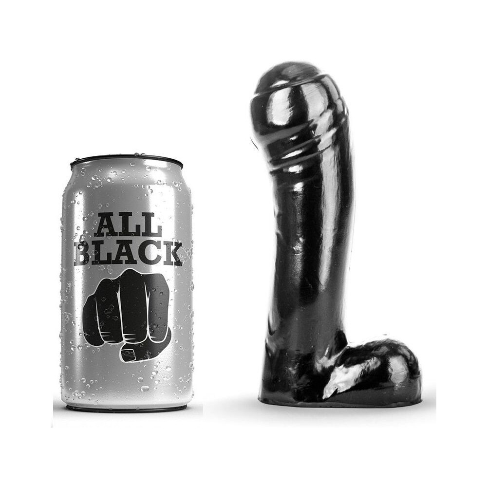 ALL BLACK - DILDO BLACK 15 CM