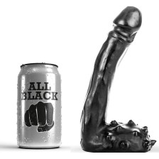 ALL BLACK - DILDO REALÍSTICO 19 CM