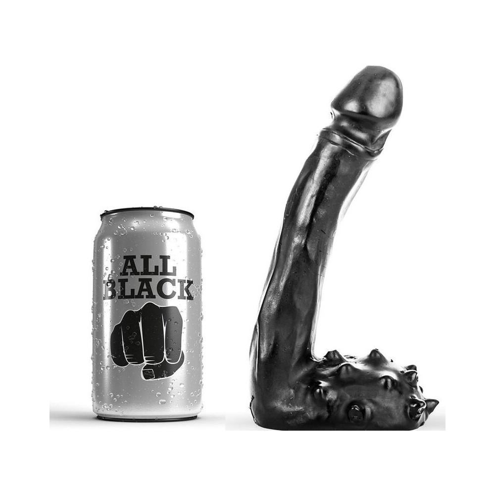 ALL BLACK - DILDO REALISTIC 19 CM