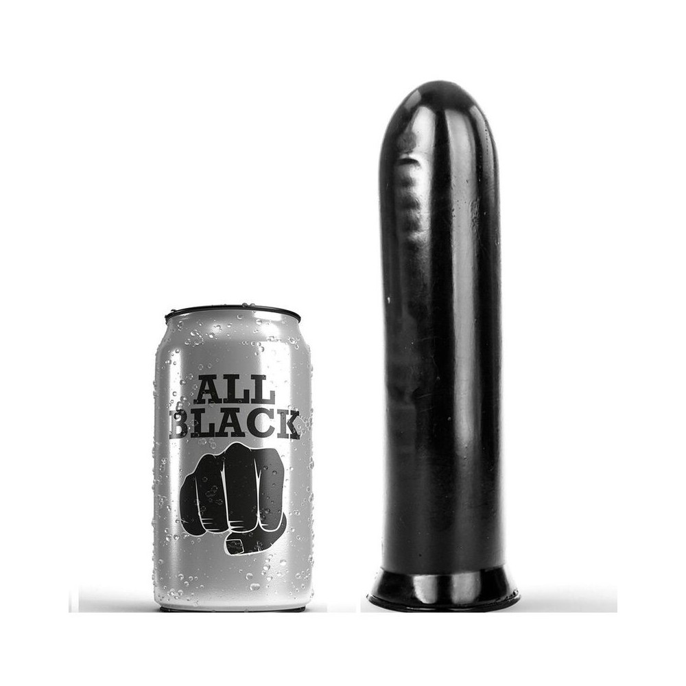 ALL BLACK - DILDO BLACK 19 CM